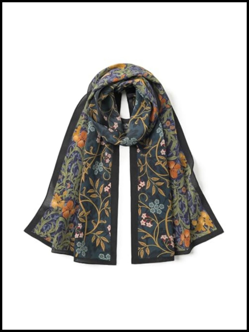 100% Mulberry Silk Scarf 55x14 Lightweight Women's Neck Wrap Gift Packed